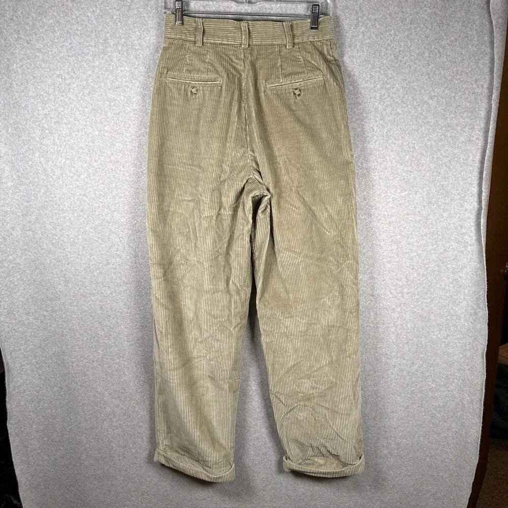 Gap Corduroy Pants Womens 6 Khaki Beige Loose Fit Baggy Vintage - Picture 4 of 8